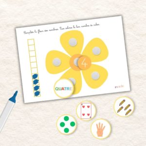 Fleur des nombres - dénombrement jusqu'à 10