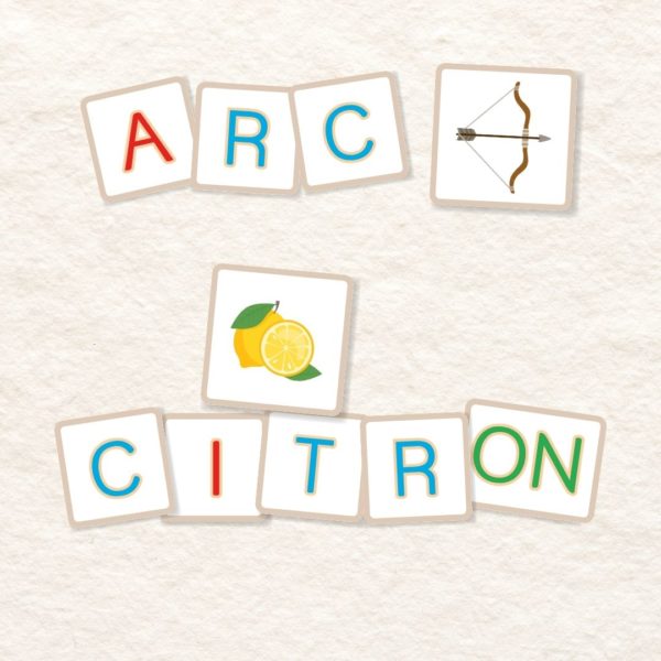 Lettres mobiles des sons